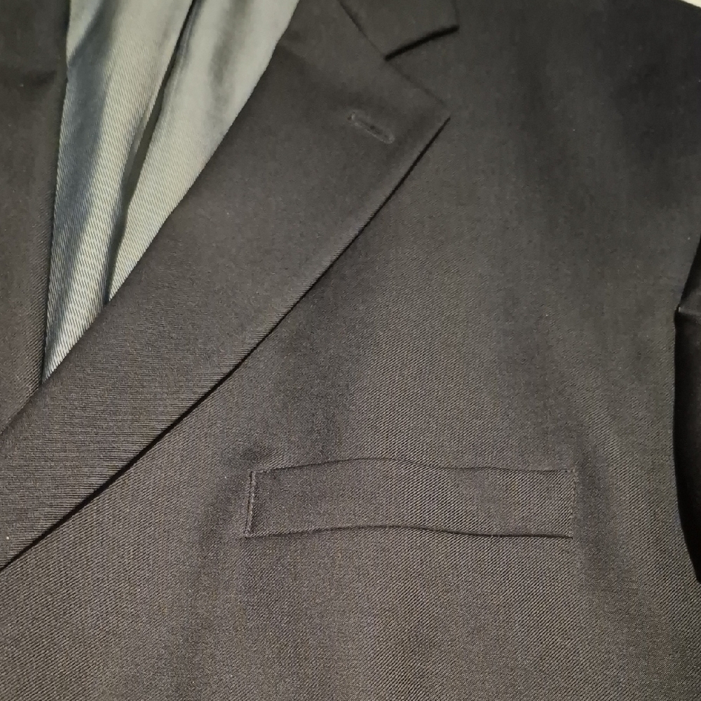 Alfred Sung Black Sport Coat with Notched Lapel, Moores Men's - Picture 7 of 15